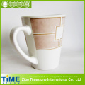 Tazas de café de embudo de porcelana de 10oz